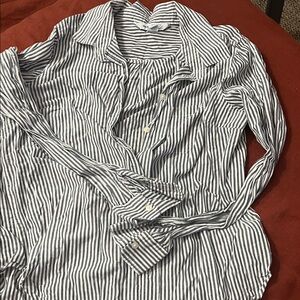 Striped Button-Up Shirt